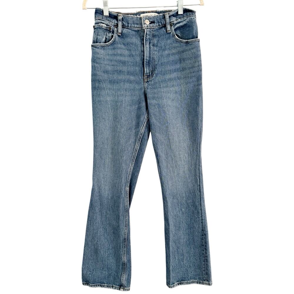 Abercrombie & Fitch Curve Love 70s Vintage Flare Ultra High Rise Jeans 27/4s